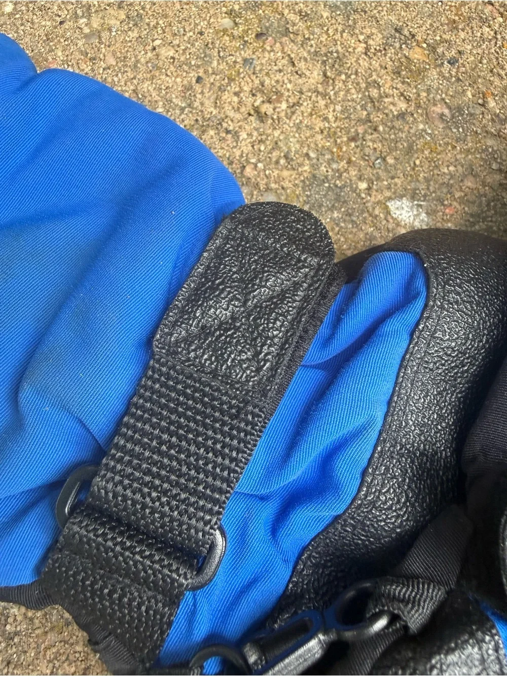 Blue Black Sports Ski Snow Mittens Gloves Size Youth